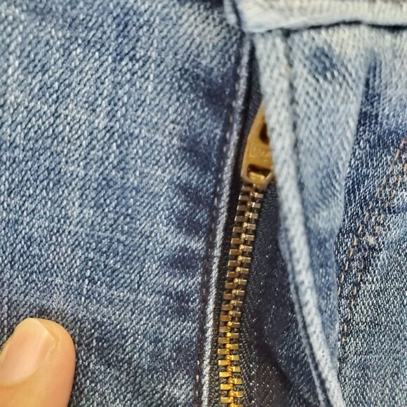 Levis Jeans Womens Size 16 Blue 505 Straight Stretch Denim Classic - Picture 11 of 13